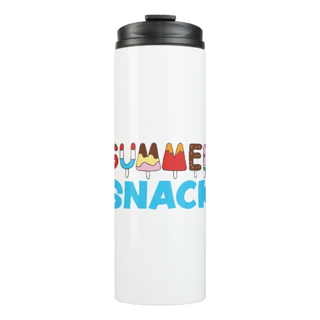 Garrafa Térmica Picolés de lanchonete de verão (Frente)