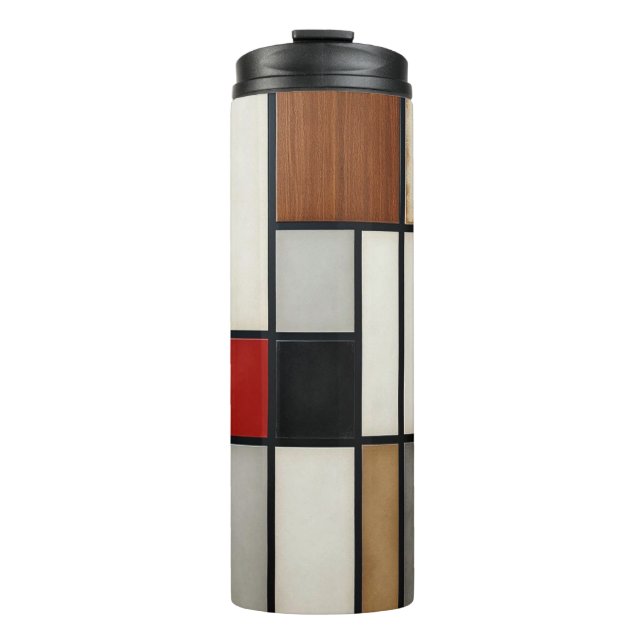 Garrafa Térmica Piet Mondrian Vintage (Frente)