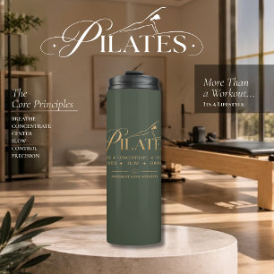 Garrafa Térmica Pilates de Luxo Os Princípios Básicos Gold