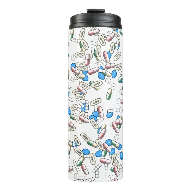 Garrafa Térmica Pill Sprinkles Pattern (Frente)