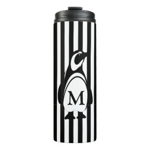 Garrafa Térmica Pinguim e listras