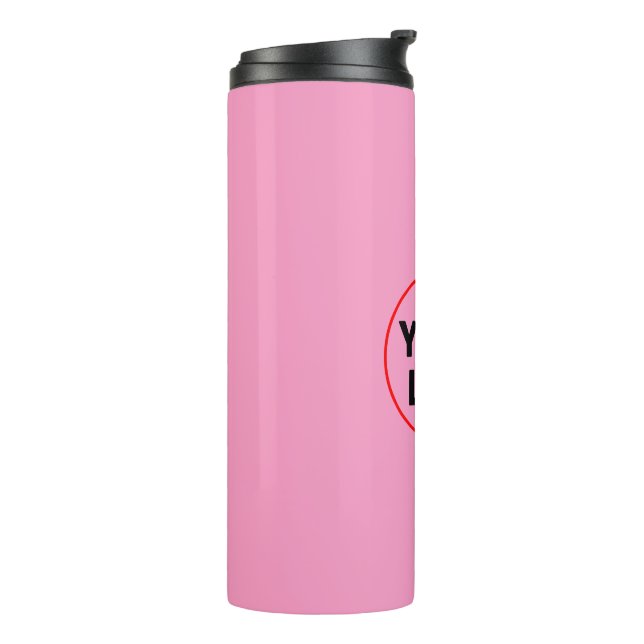 GARRAFA TÉRMICA  PINK BOM DIA MUG (Giro à esquerda)