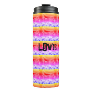 Garrafa Térmica PINK DO AMOR Tumbler - LARANJA - MODERNA DE MANDAL
