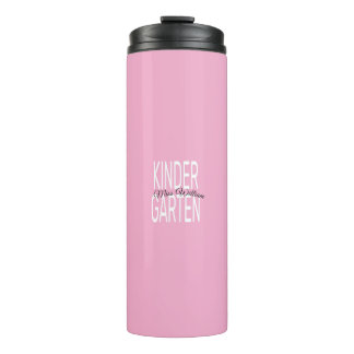 Garrafa Térmica Pink Kindergarten Miss William Custom Teacher Fabr