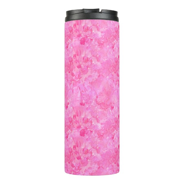 Garrafa Térmica Pink Peony Thermal Tumbler (Verso)