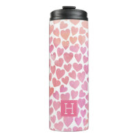 Pink Watercolor Heart Pattern
