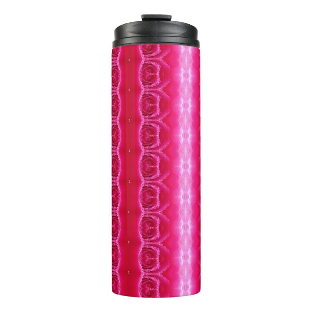 Garrafa Térmica Pinkey Rosa Ikat 8 (Frente)