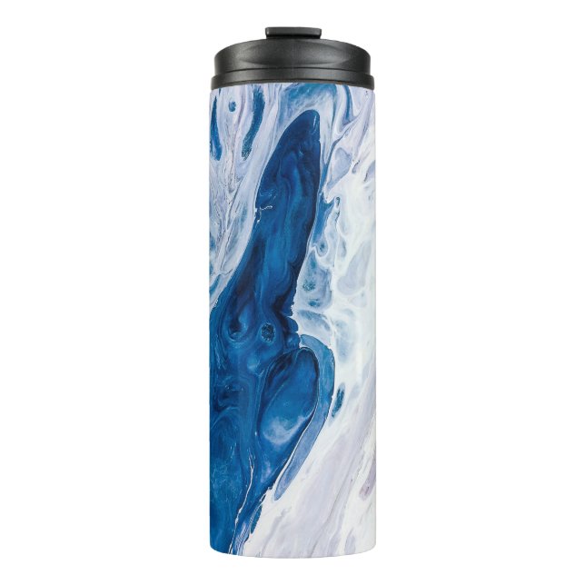 Garrafa Térmica Pintado com abstrato criativo, wallpap (Frente)
