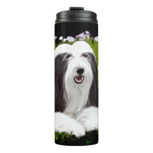 Garrafa Térmica Pintura Collie com Manteiga - Arte Cachorra Origin