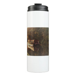 Garrafa Térmica Pintura de Narrowboat Britânica