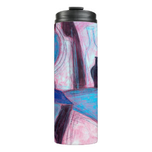 Garrafa Térmica Pintura/desenho de vida útil estilizada em bosque
