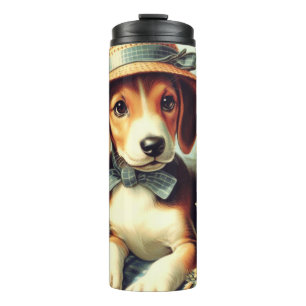 Garrafa Térmica Pintura em Inglês e Bonita em Foxhound