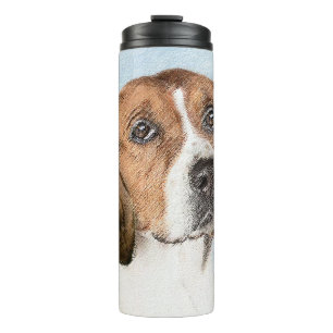 Garrafa Térmica Pintura Inglesa em Foxhound - Arte Cachorro Origin
