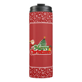 Garrafa Térmica Pintura Moderna da Árvore de Natal Colorida