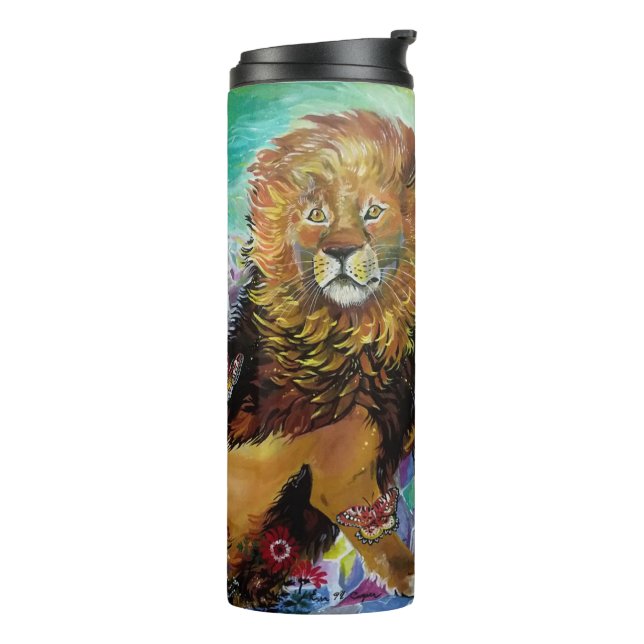 Garrafa Térmica Pintura Mystical Crystal Lion "Novos Mundos" (Giro à esquerda)