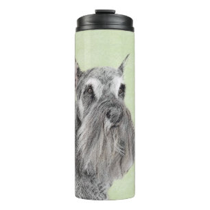 Garrafa Térmica Pintura Schnauzer (Giant, Standard) - Arte Canina