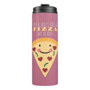 Garrafa Térmica Pizza Meu Coração