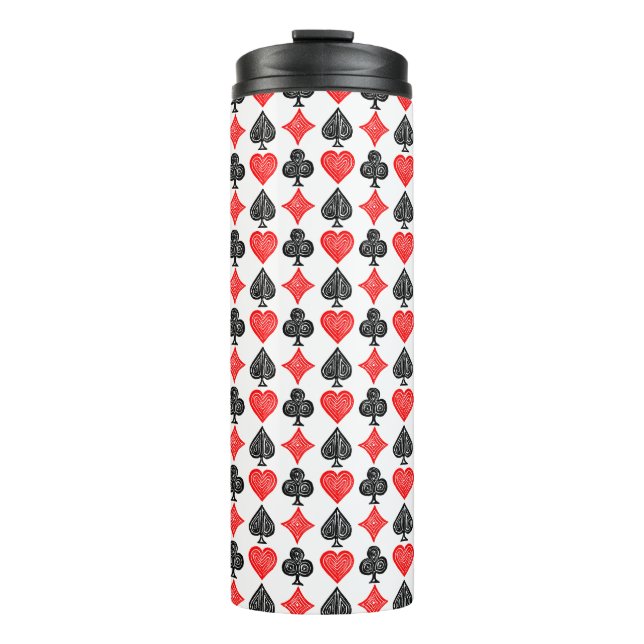 Garrafa Térmica Placa de Reprodução Preta/Branca/Vermelha Todos os (Frente)