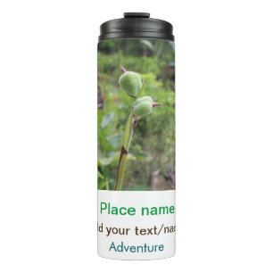 Garrafa Térmica Plantas naturais fotografia água de praia viagem