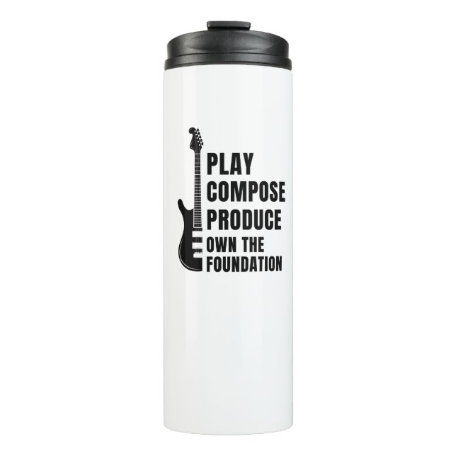 GARRAFA TÉRMICA  PLAY, COMPOSE, PRODUCE FROM THE LOW END (Frente)