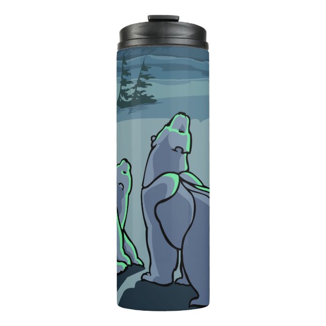 Garrafa Térmica Polar Bear Art Tumbler Mug Bear Drinkware & Gifts (Frente)