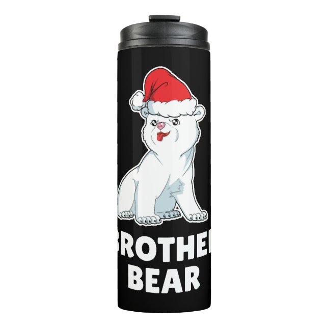 Garrafa Térmica Polar Bear Christmas - Xmas Brother Gift (Frente)