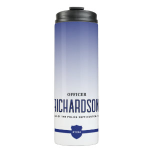 Garrafa Térmica Policial Thin Blue Line Personalizado