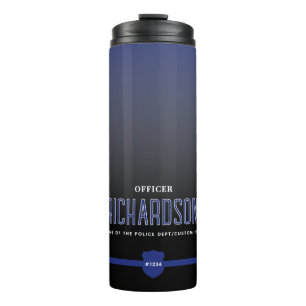 Garrafa Térmica Policial Thin Blue Line Personalizado