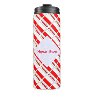 Garrafa Térmica Polska Tiled Flag Personalizada