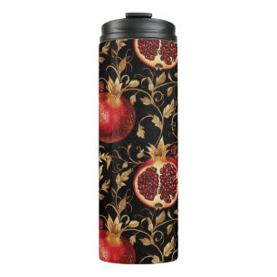 Garrafa Térmica Pomegranate Paradise - Padrão Floral Rico Sem Cost