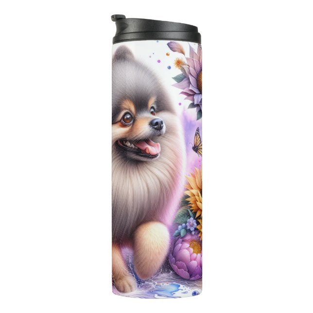 Garrafa Térmica Pomerano - Tumbler térmico (Rotação à direita)