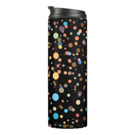 Garrafa Térmica Pontos Coloridos Brilhantes