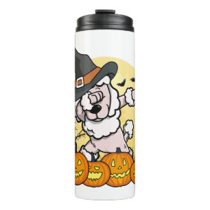 Garrafa Térmica Poodle Dabbing Halloween