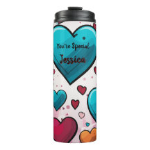 Pop-Art Blue Red Hearts All-Over-Impressão Meias