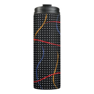 Garrafa Térmica Portas e Splatter de Pintura Retroativa