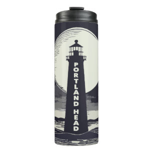 Garrafa Térmica Portland Head Maine Lighthouse Moon
