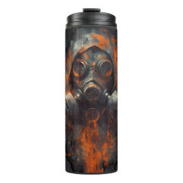 Garrafa Térmica Post Apocalyptic Gas Mask Toxic Grunge 