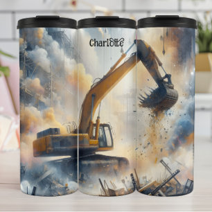 Garrafa Térmica Potência do escavador: Construção, Poeira, Céu