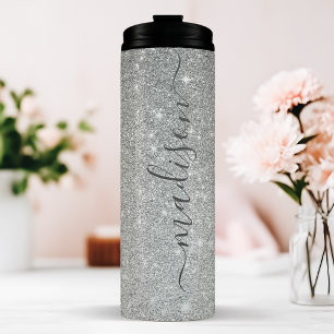 Garrafa Térmica Prata Sparkle Personalizada 