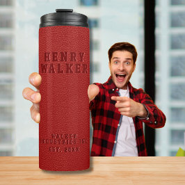 Garrafa Térmica Prefeitura de Vegan Vermelho Emboscada