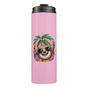 Garrafa Térmica Preguiça Tropical Kawaii – Vibrações Agradáveis de