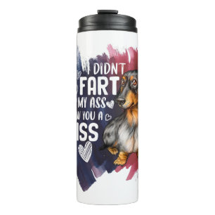 Garrafa Térmica Presente Bonito de Dachshund para Pai de Cachorro 