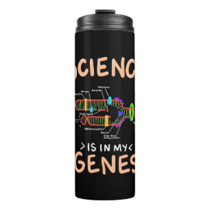 Garrafa Térmica Presente cientista   A Ciência Está Nos Meus Gen