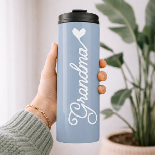 Garrafa Térmica Presente de Aniversário Minimalista em Azul Poeire