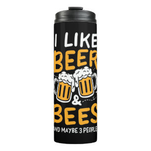 Garrafa Térmica Presente de apicultor   Eu Gosto De Cerveja E Abel
