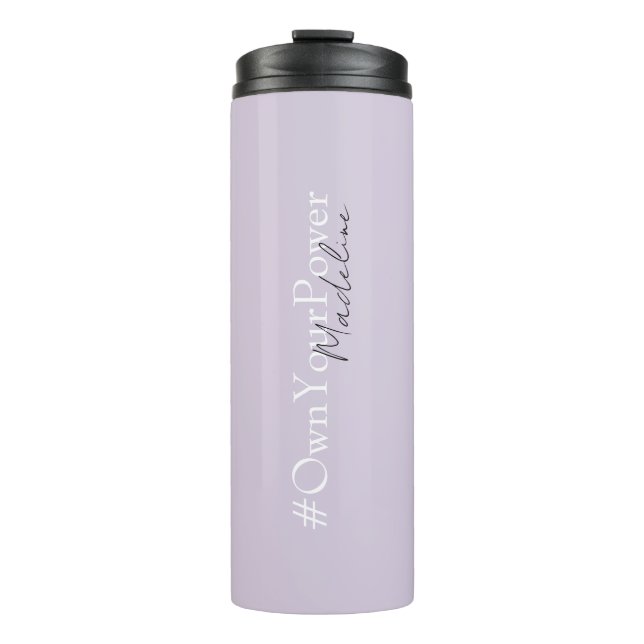 Garrafa Térmica Presente de empoderamento do Girlpatrão - Nome per (Frente)