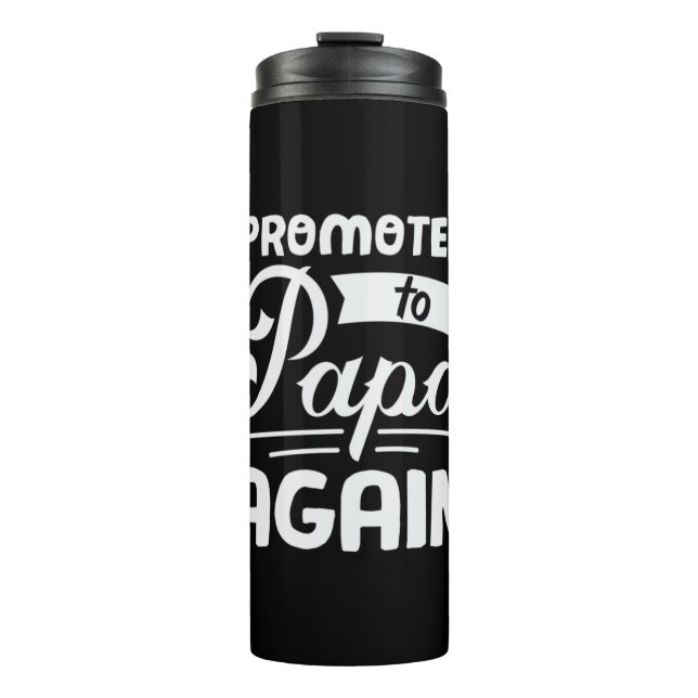 Garrafa Térmica Presente De pai Promovido Ao Papá Novamente (Frente)