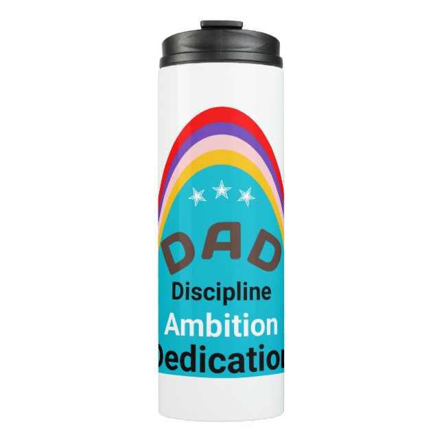 Garrafa Térmica Presente de papai camiseta (Frente)
