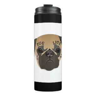 Garrafa Térmica Presente de Sobrinha Pug Life Cole Pug