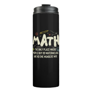 Garrafa Térmica Presente do professor de matemática de matemática